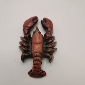 Vintage Cast Iron Bottle Opener Red Lobster Breweriana Collectible
